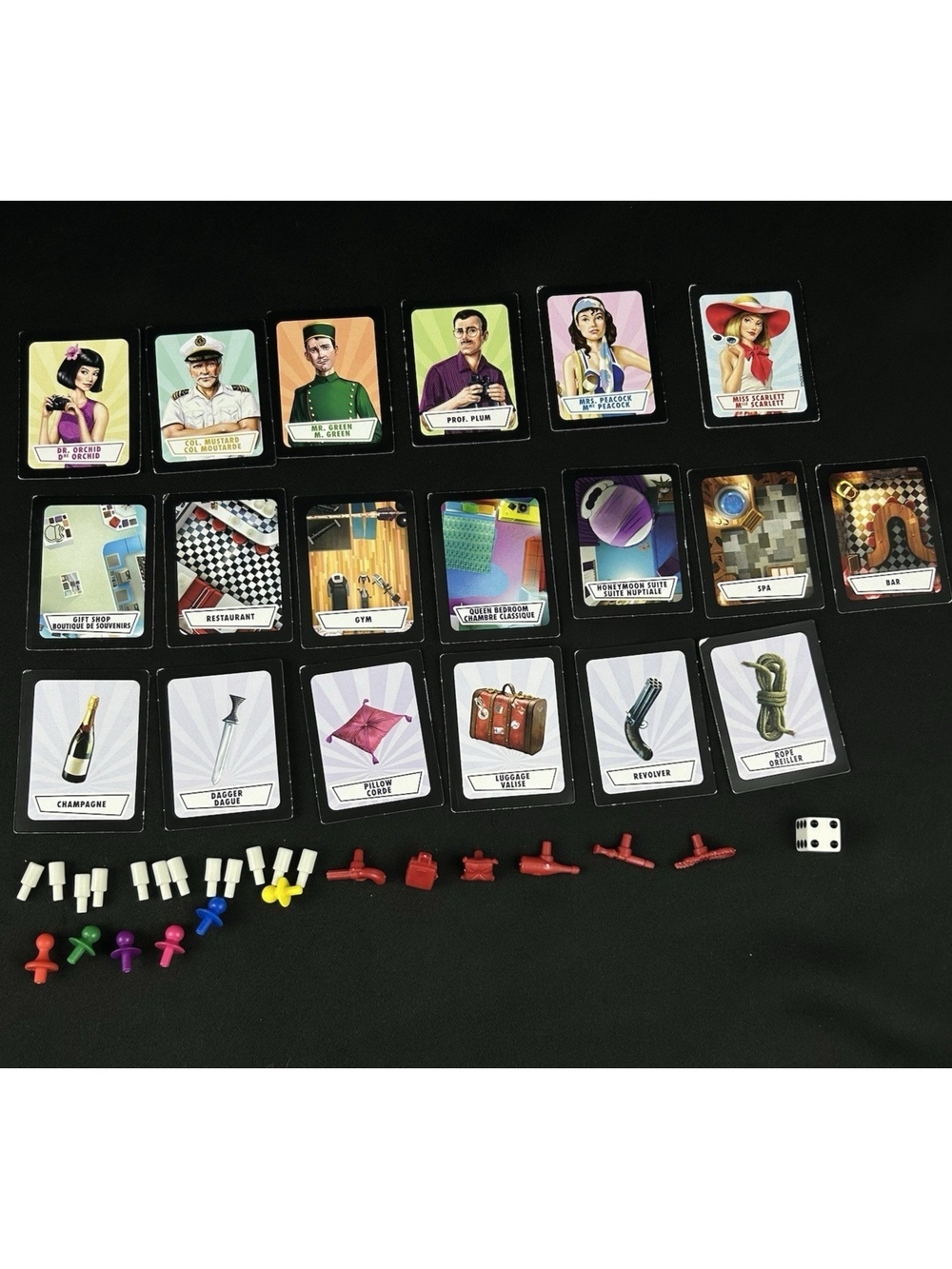 Clue Travel Board Game Road Trip Series Replacement Pieces